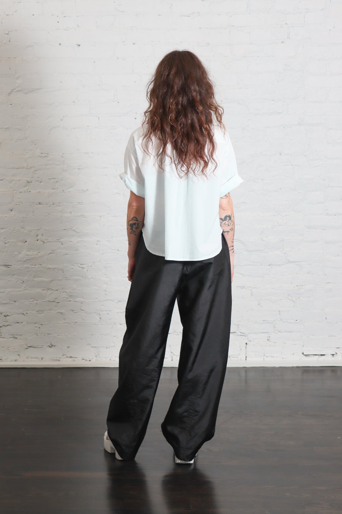 Crispy Nylon Winslow Pant in Black by Tibi-Tibi-Idlewild-Cincinnati