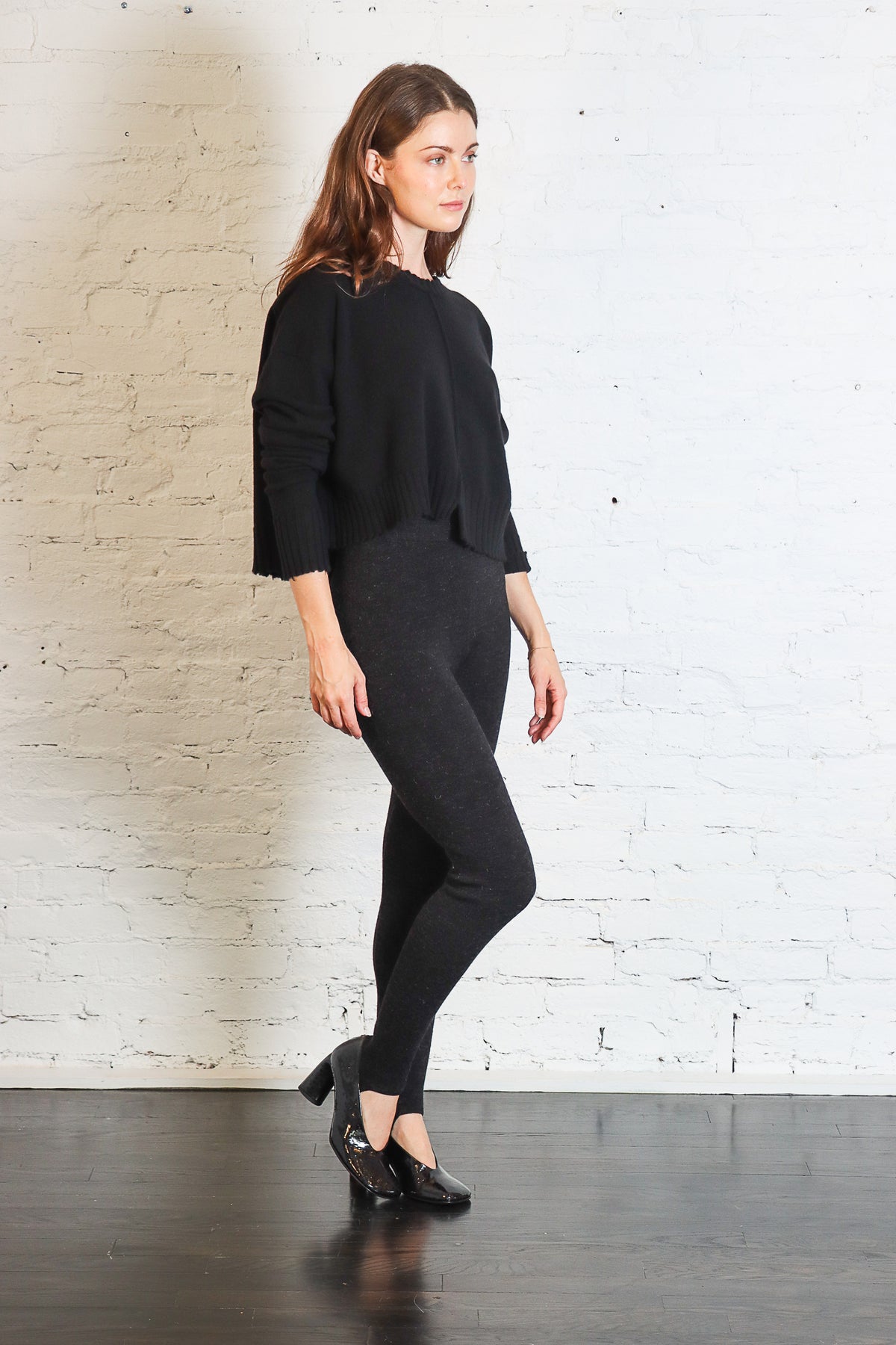 Crop Boxy Pullover in Black by Serien°umerica-Serien°umerica-Idlewild-Cincinnati