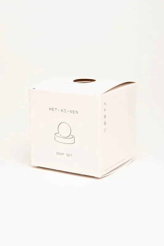 Crowberry Spruce Salt Soap Set in Natural by Hetkinen-Hetkinen-Idlewild