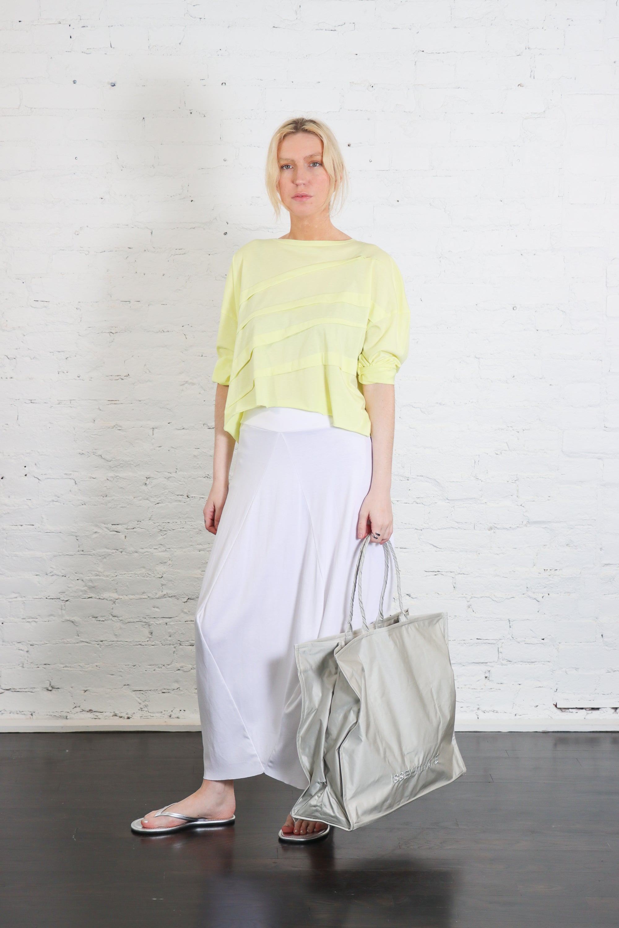 Crumpable Bag in Grey by Issey Miyake-Issey Miyake-Idlewild-Cincinnati
