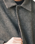 Cuffed Wool Coat in Heathered Taupe by 7115 by Szeki-7115 by Szeki-Idlewild-Cincinnati