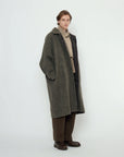 Cuffed Wool Coat in Heathered Taupe by 7115 by Szeki-7115 by Szeki-Idlewild-Cincinnati