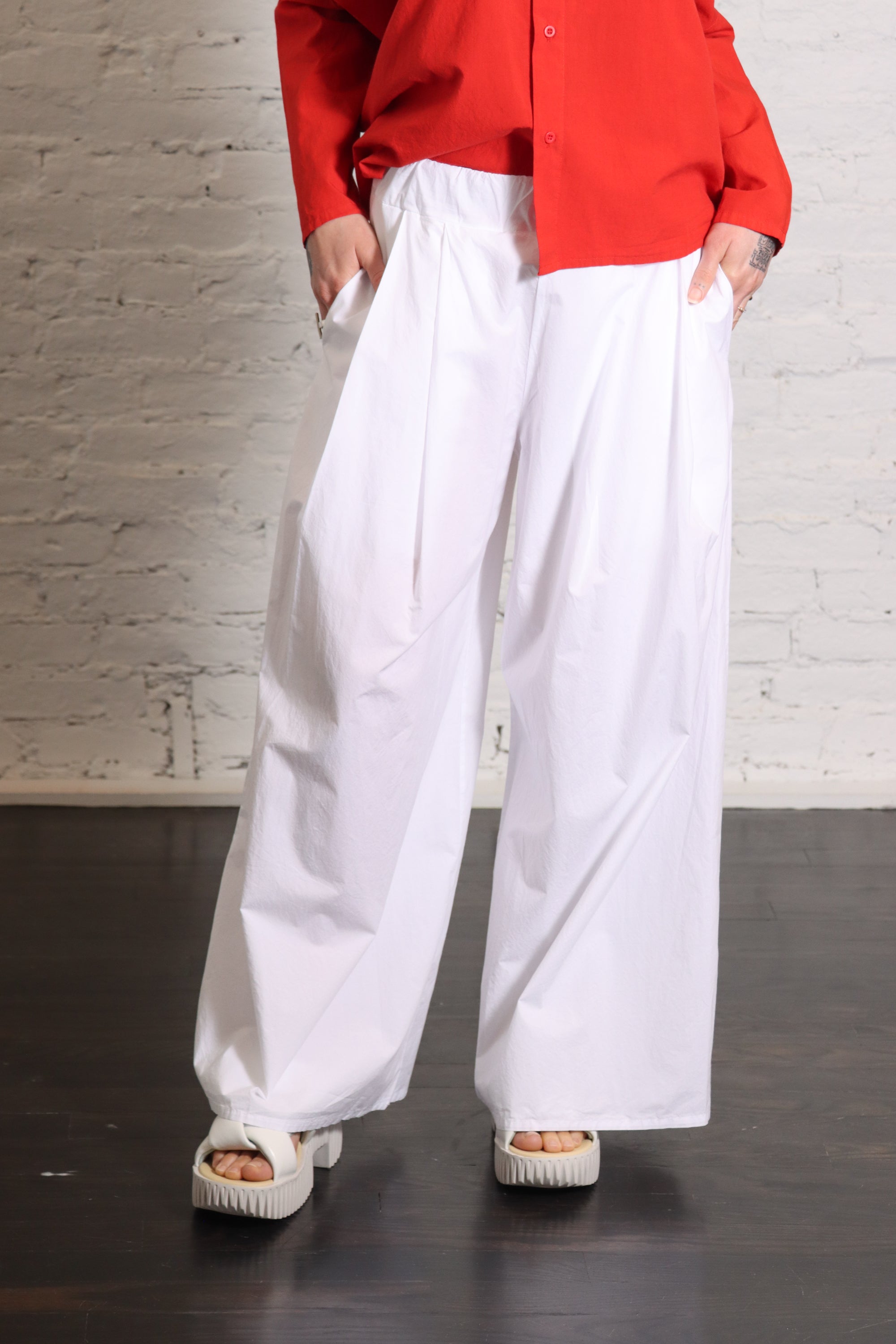 Dalla Clara Pants in White by Labo.Art-Labo.Art-Idlewild