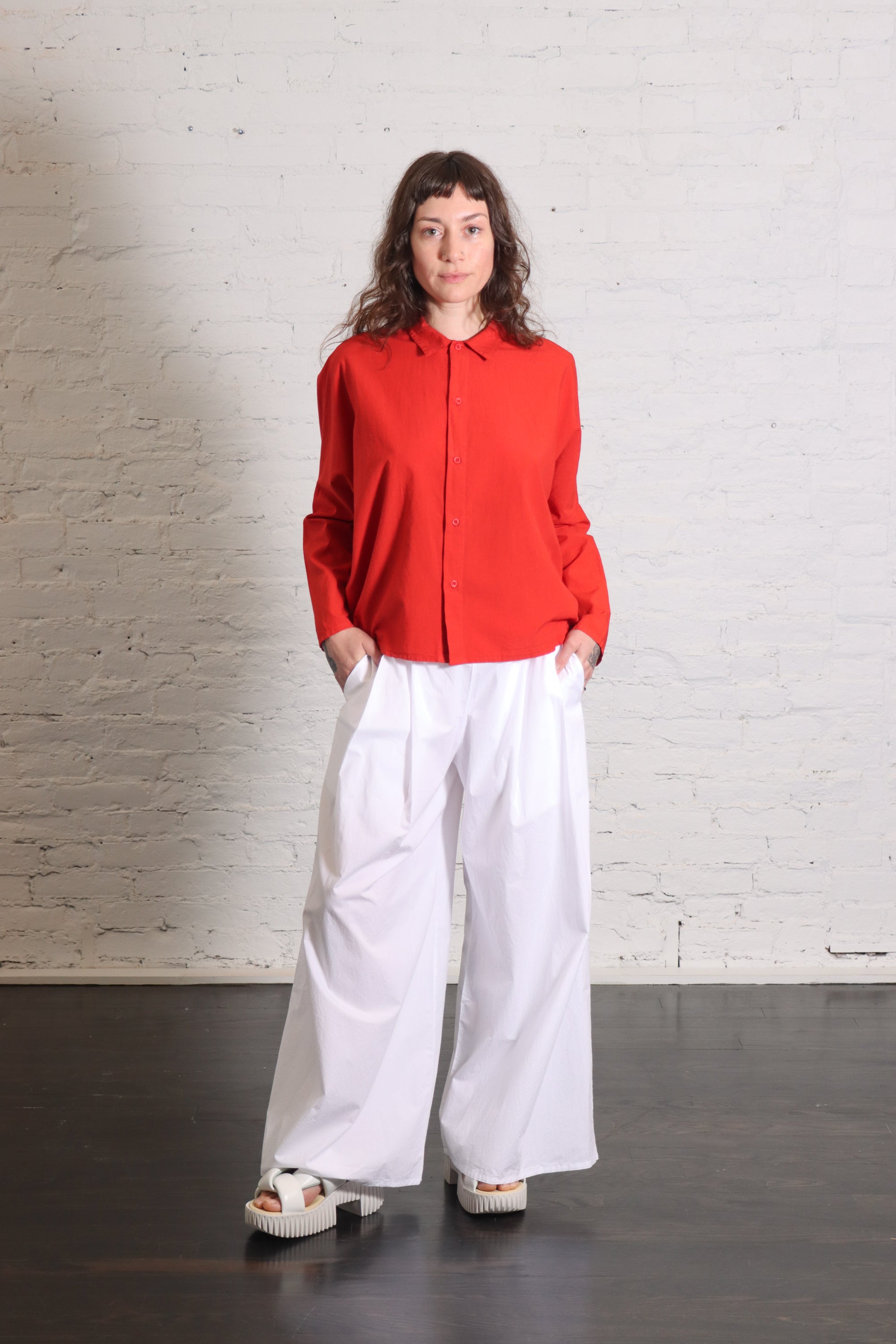 Dalla Clara Pants in White by Labo.Art – Idlewild
