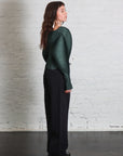 December Monthly Colors Cardigan in Forest Green by Pleats Please Issey Miyake-Pleats Please Issey Miyake-Idlewild-Cincinnati