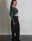 December Monthly Colors Cardigan in Forest Green by Pleats Please Issey Miyake-Pleats Please Issey Miyake-Idlewild-Cincinnati
