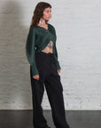 December Monthly Colors Cardigan in Forest Green by Pleats Please Issey Miyake-Pleats Please Issey Miyake-Idlewild-Cincinnati