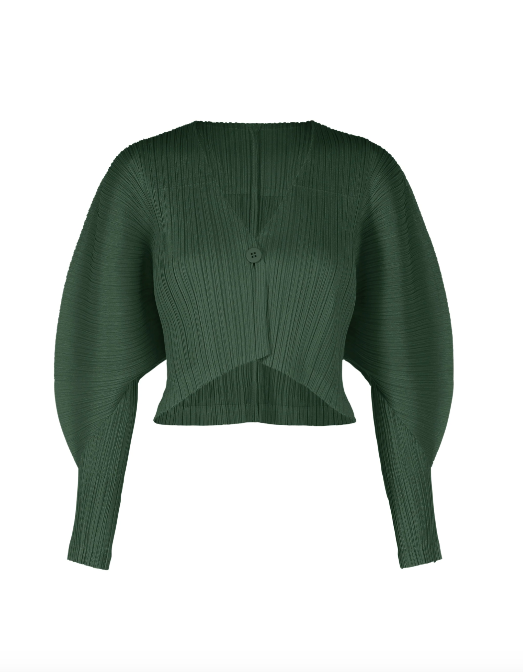 December Monthly Colors Cardigan in Forest Green by Pleats Please Issey Miyake-Pleats Please Issey Miyake-Idlewild-Cincinnati