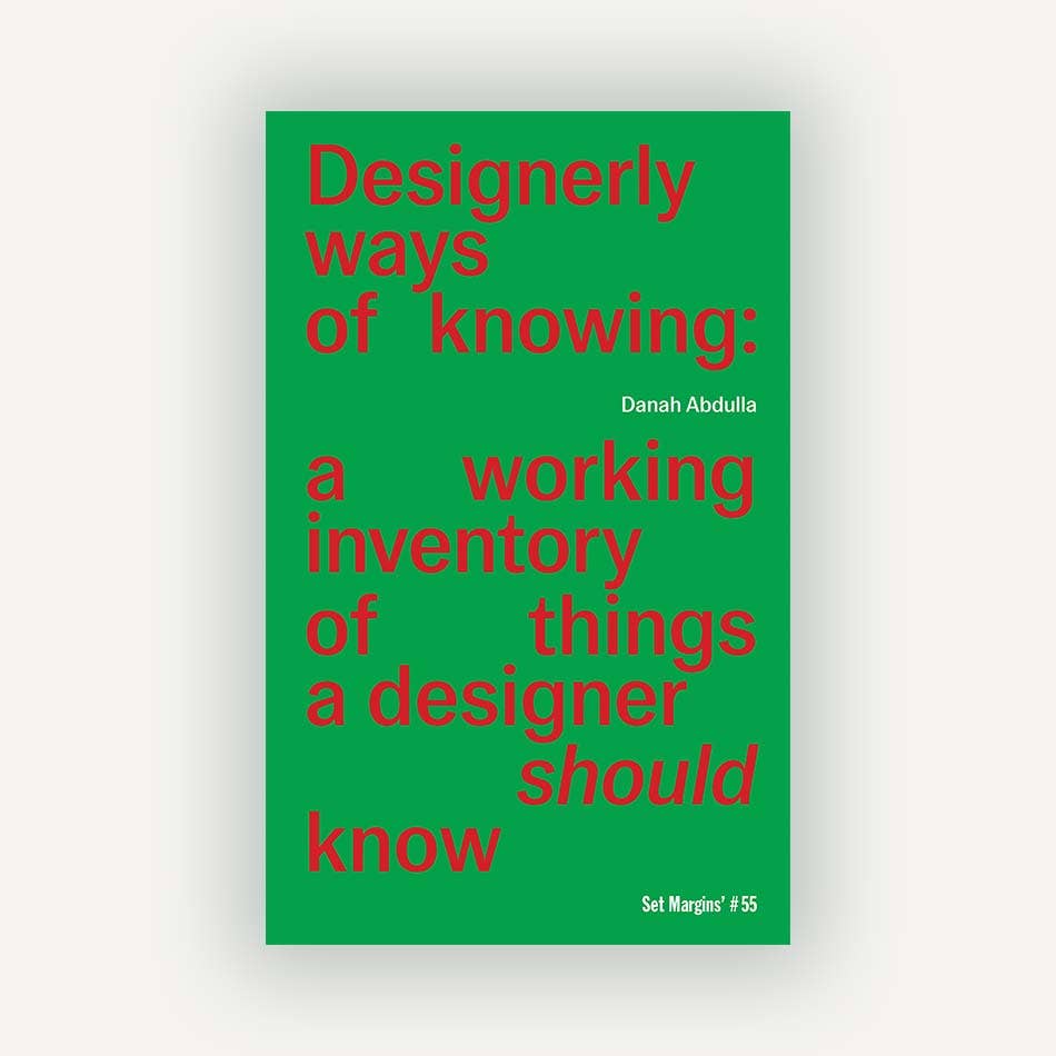 Designerly Ways of Knowing-ARTBOOK | D.A.P.-Idlewild-Cincinnati