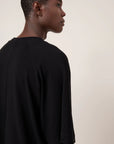 Diagonal Tee in Black by Kowtow-Tops-Kowtow-Idlewild