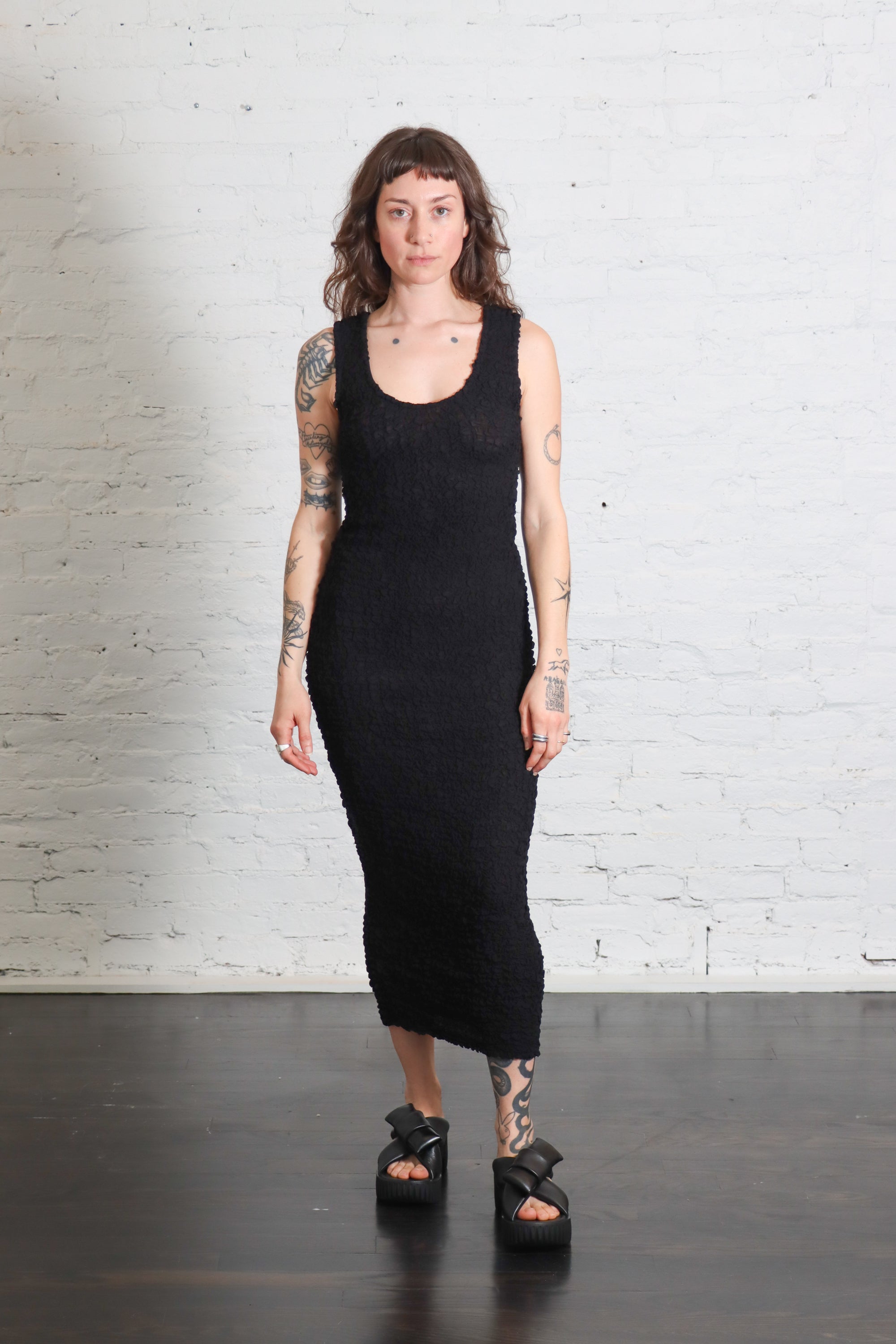 Dimension Tank Maxi Dress in Black by Enza Costa – Idlewild