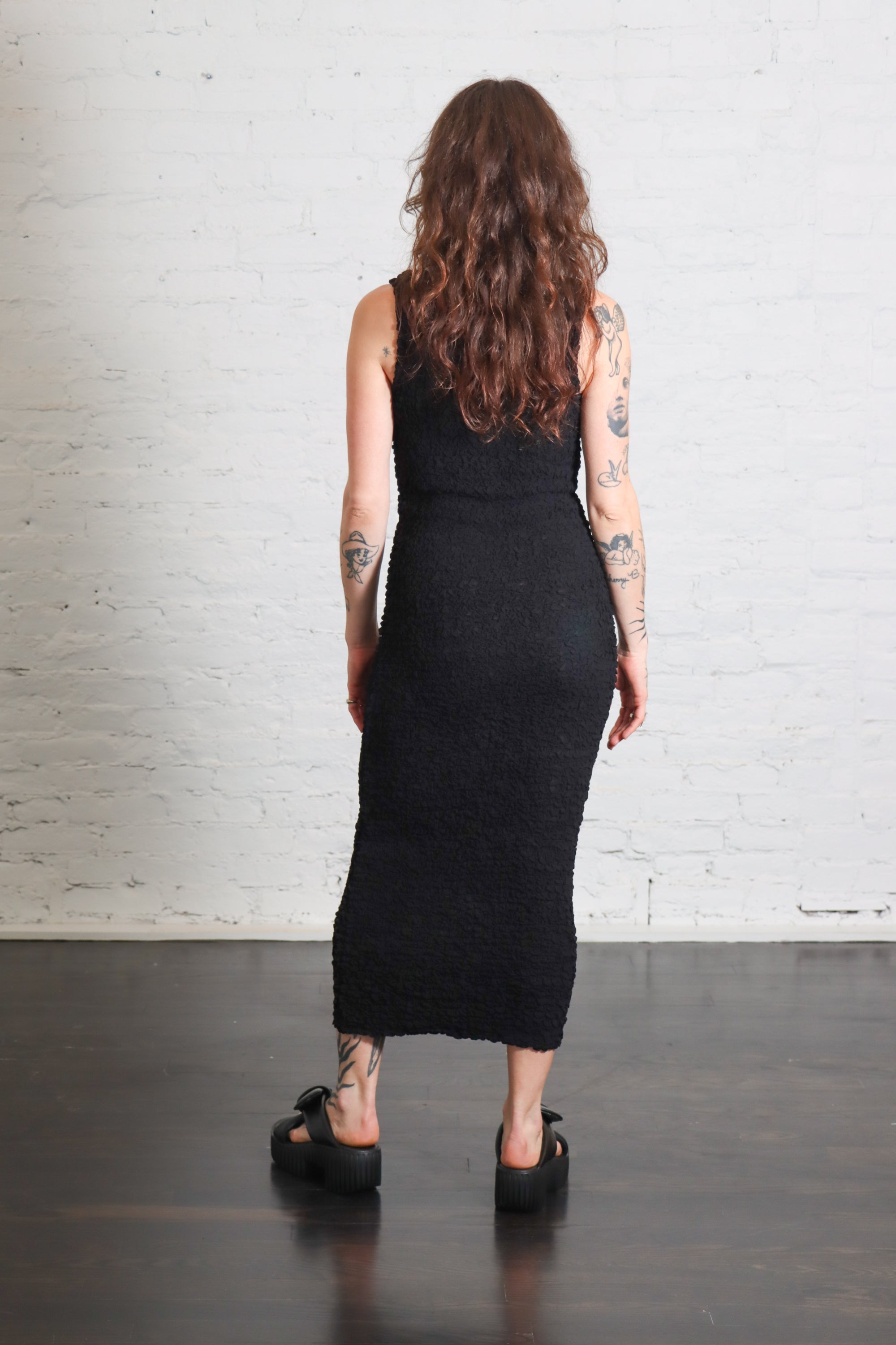Dimension Tank Maxi Dress in Black by Enza Costa – Idlewild