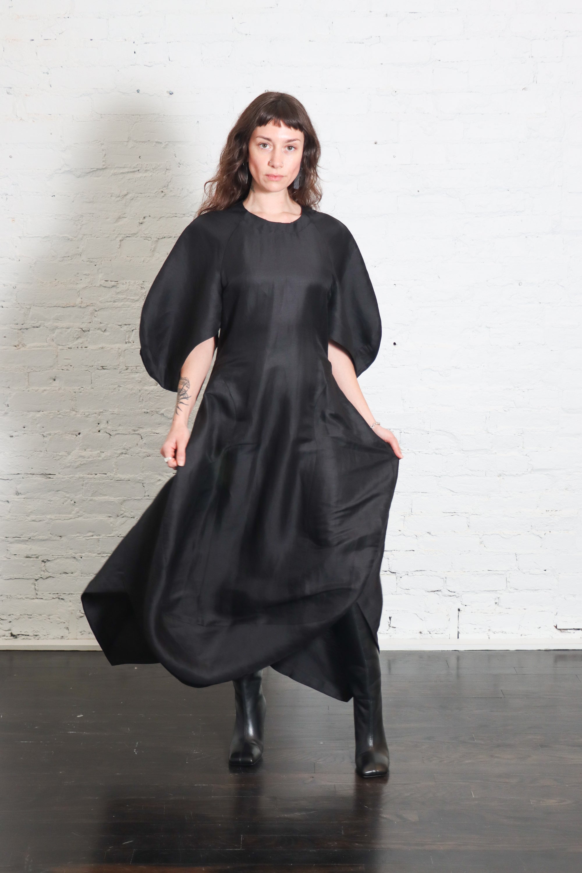 Double Bass Dress in Black by Henrik Vibskov-Dresses-Henrik Vibskov-Idlewild