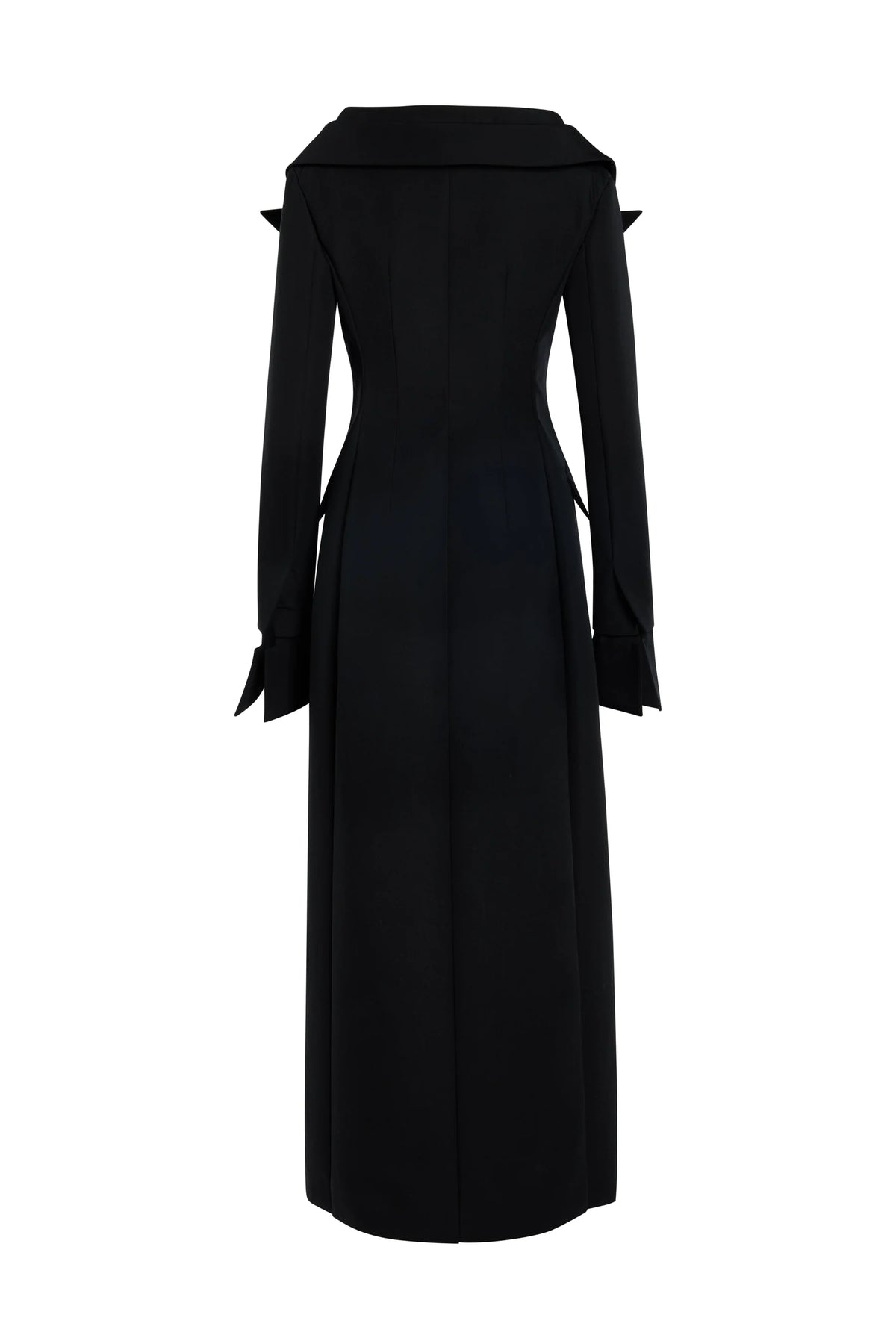 Double-Breasted Fitted Off-Shoulder Jacket Dress in Black by A.W.A.K.E. Mode-A.W.A.K.E.-Idlewild-Cincinnati