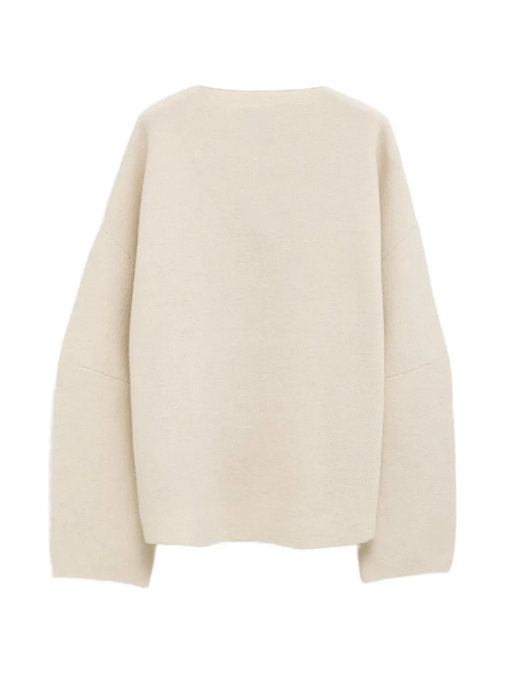 Double Knit Split Neck Sweater in Raw White by Lauren Manoogian-Lauren Manoogian-Idlewild-Cincinnati