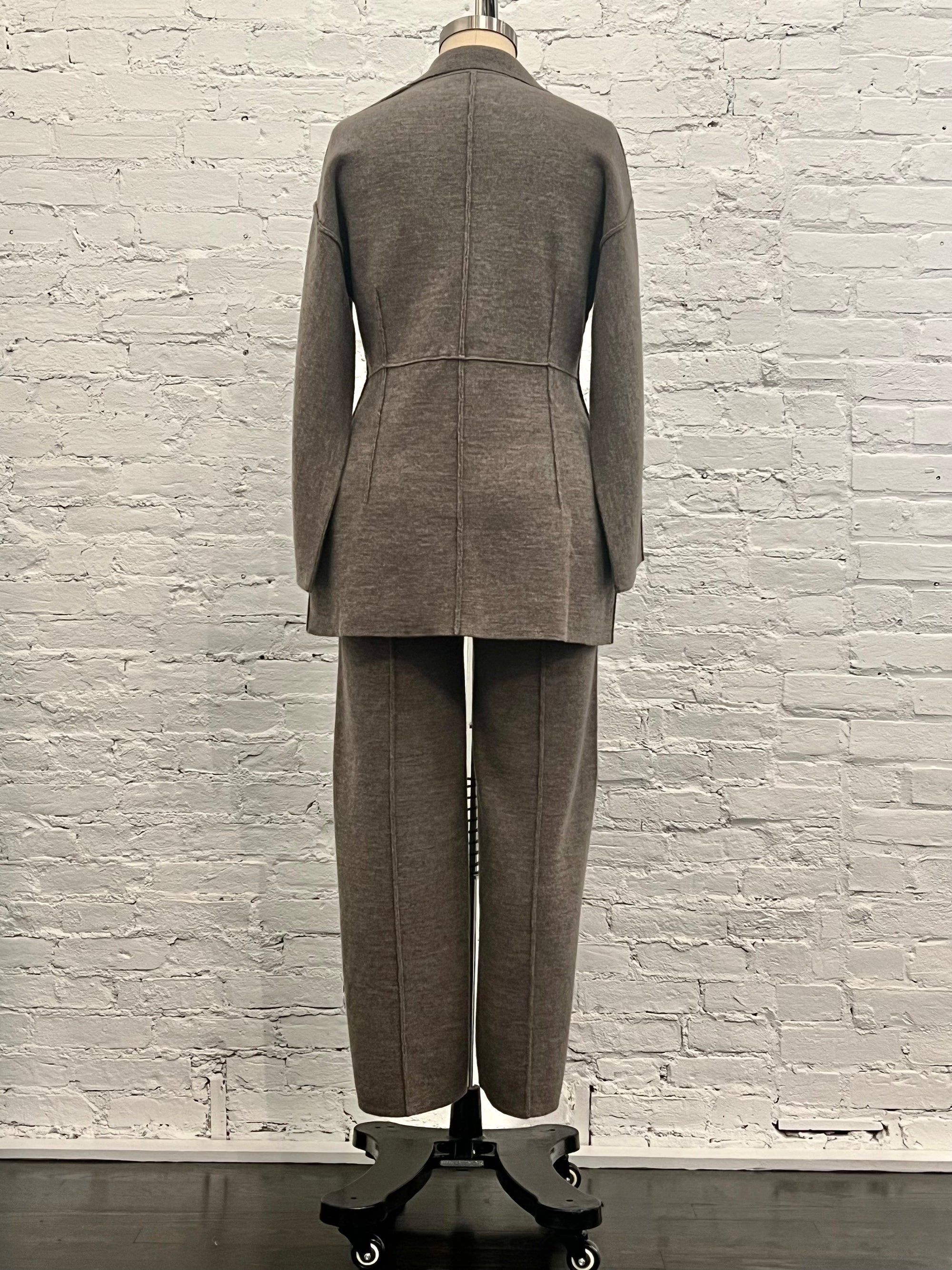 Double Knit Trouser in Cinder by Lauren Manoogian-Bottoms-Lauren Manoogian-Idlewild