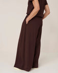 Drape Pant in Mahogany by Kowtow-Bottoms-Kowtow-Idlewild