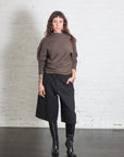 Draped Sweatshirt in Mud by 6397-Tops-6397-Idlewild