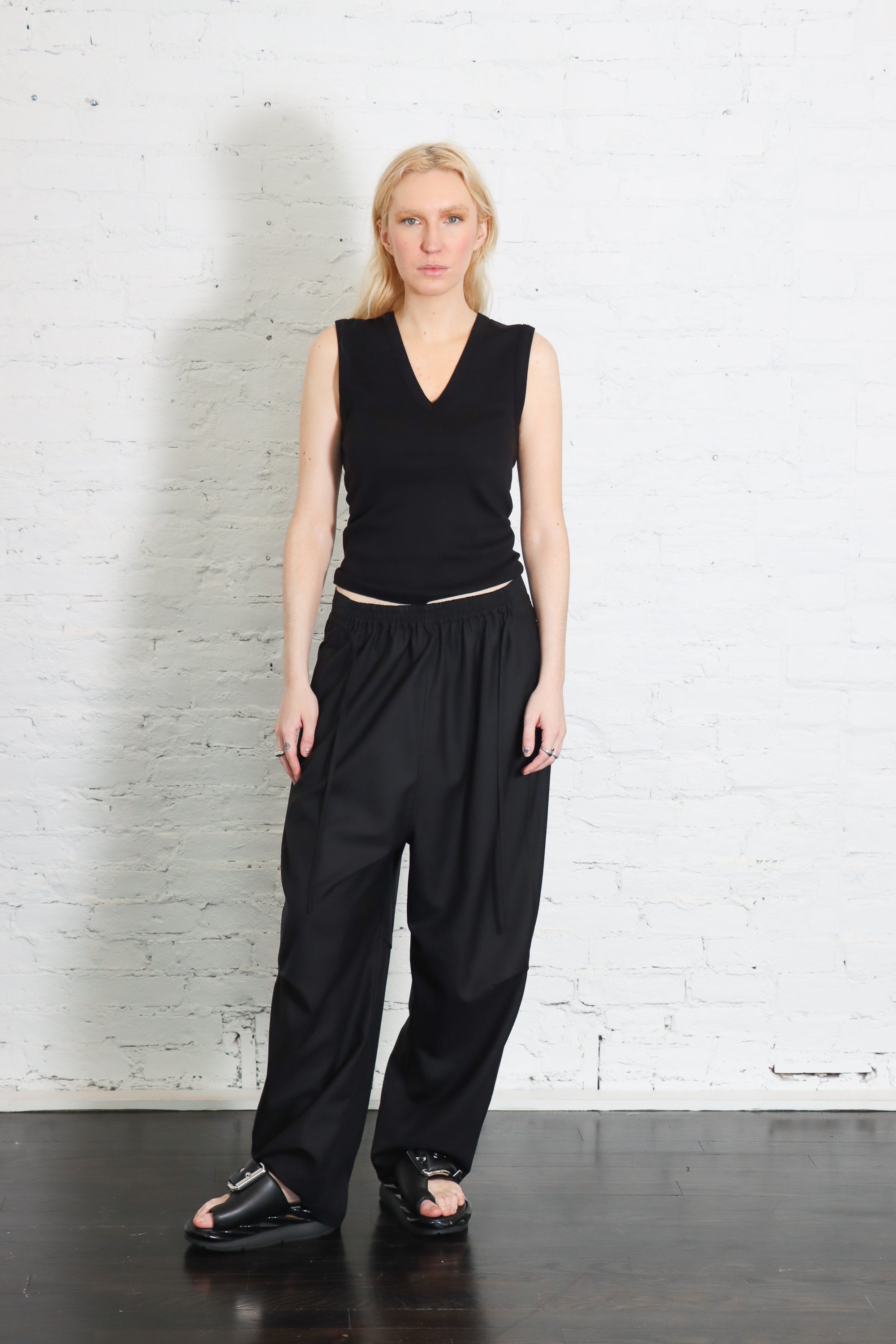 Drawstring Pants in Black by Henrik Vibskov-Henrik Vibskov-Idlewild-Cincinnati