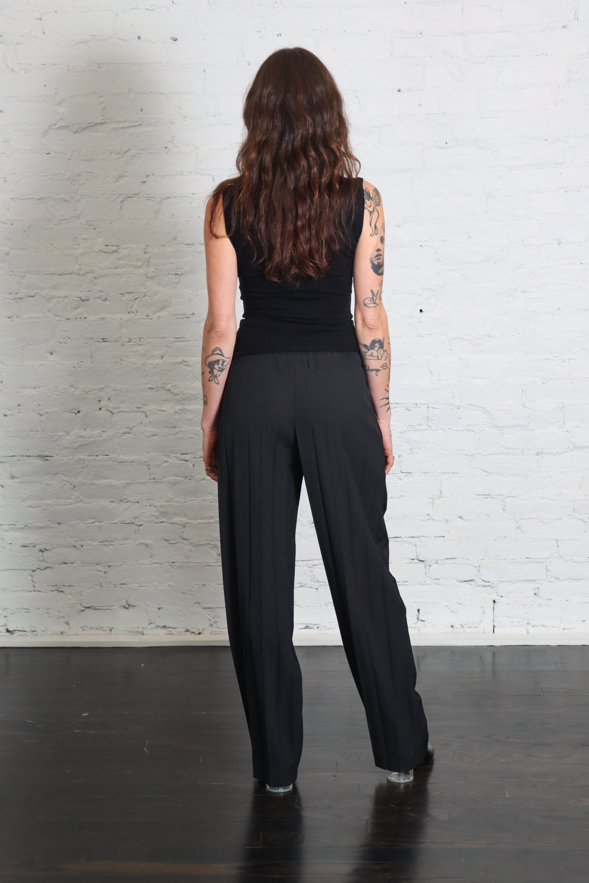 Edge Ensemble Pants in Black by Homme Plissé Issey Miyake-Pants-Homme Plissé Issey Miyake-Idlewild