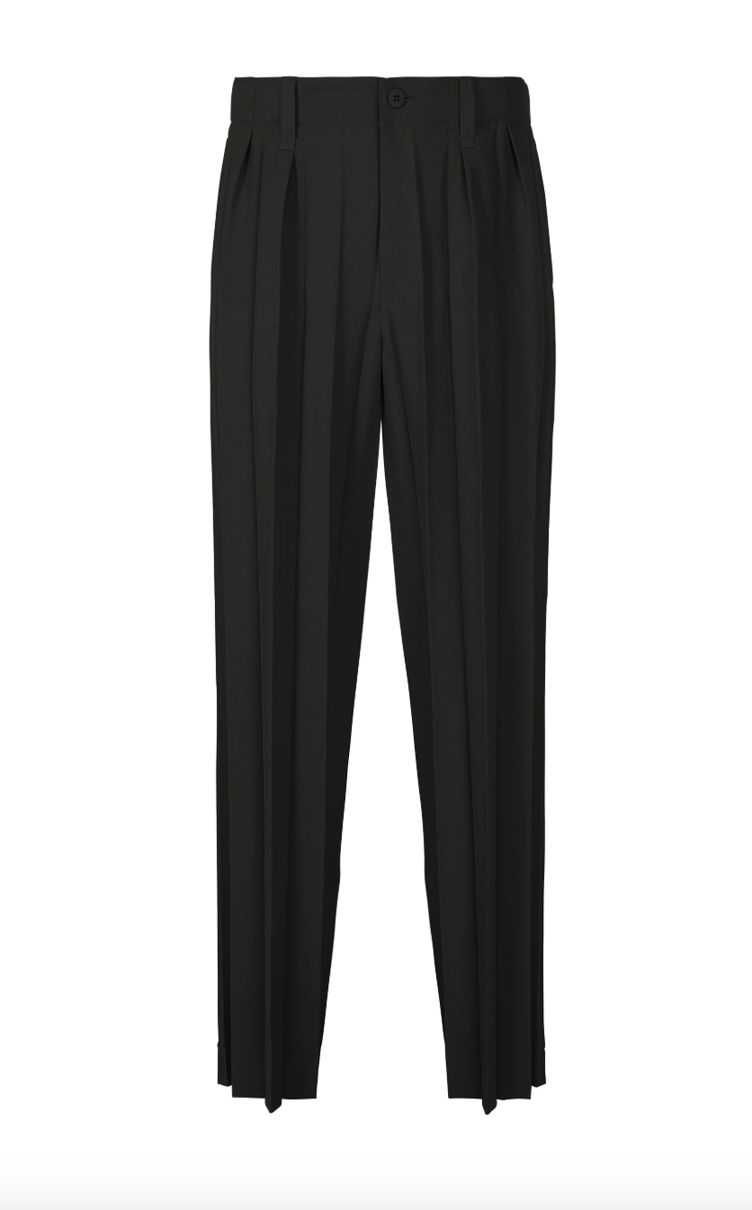 Edge Ensemble Pants in Black by Homme Plissé Issey Miyake-Pants-Homme Plissé Issey Miyake-Idlewild