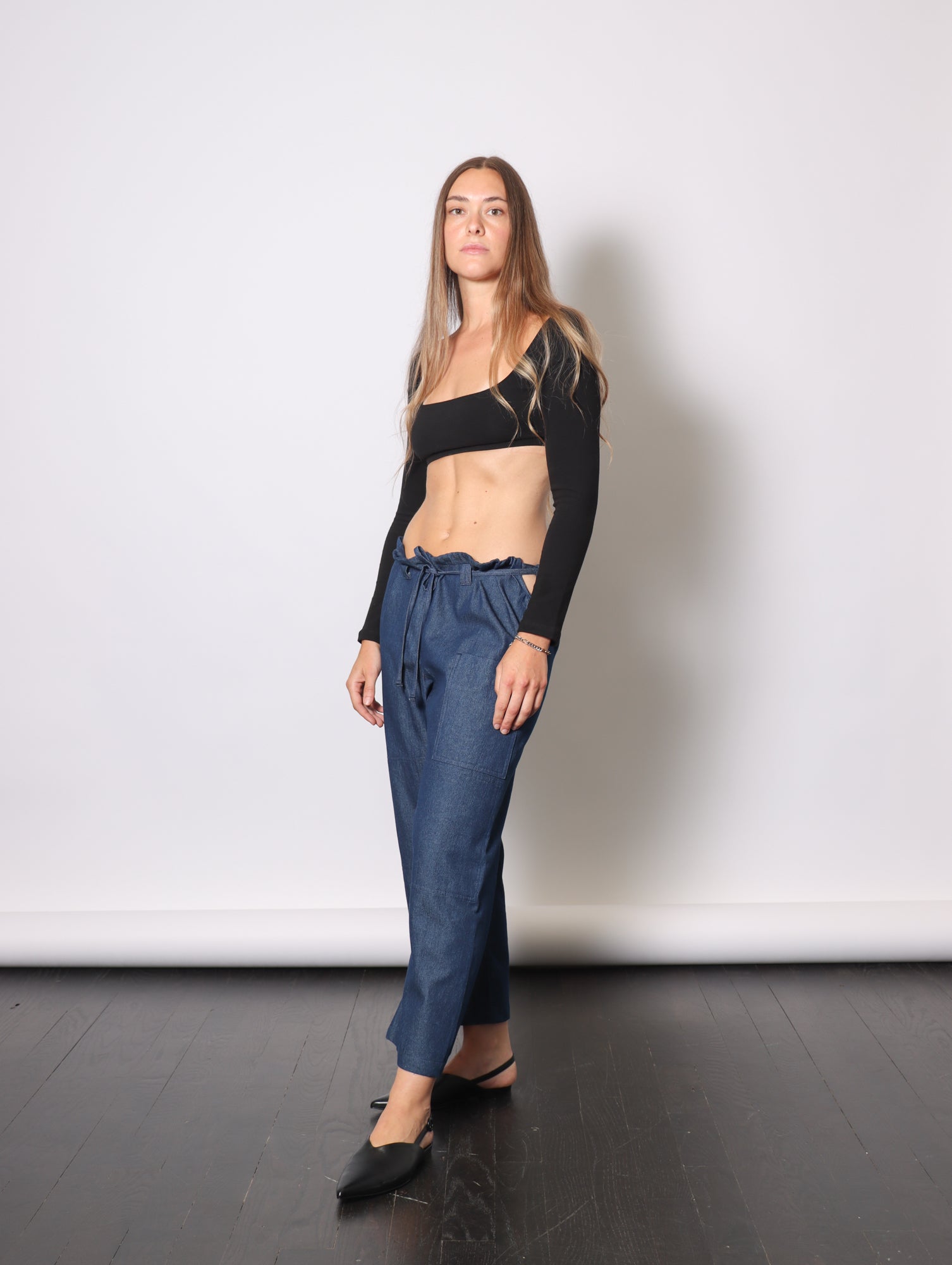 El Tigre Chiquito Crop Top in Black by GIL RODRIGUEZ-Tops-GIL RODRIGUEZ-Idlewild