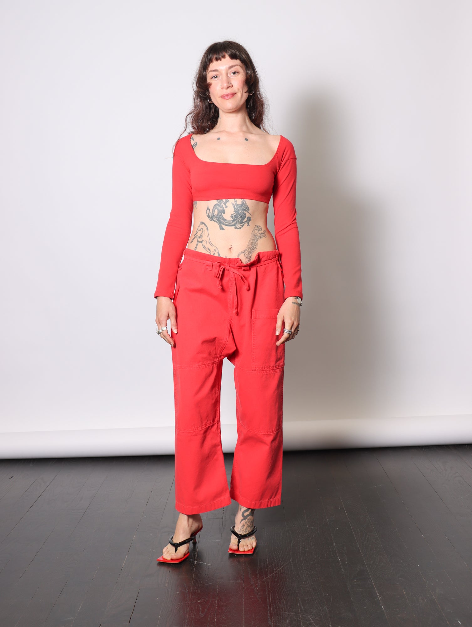 El Tigre Chiquito Crop Top in Tomate by GIL RODRIGUEZ-GIL RODRIGUEZ-Idlewild-Cincinnati