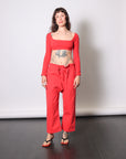 El Tigre Chiquito Crop Top in Tomate by GIL RODRIGUEZ-GIL RODRIGUEZ-Idlewild-Cincinnati