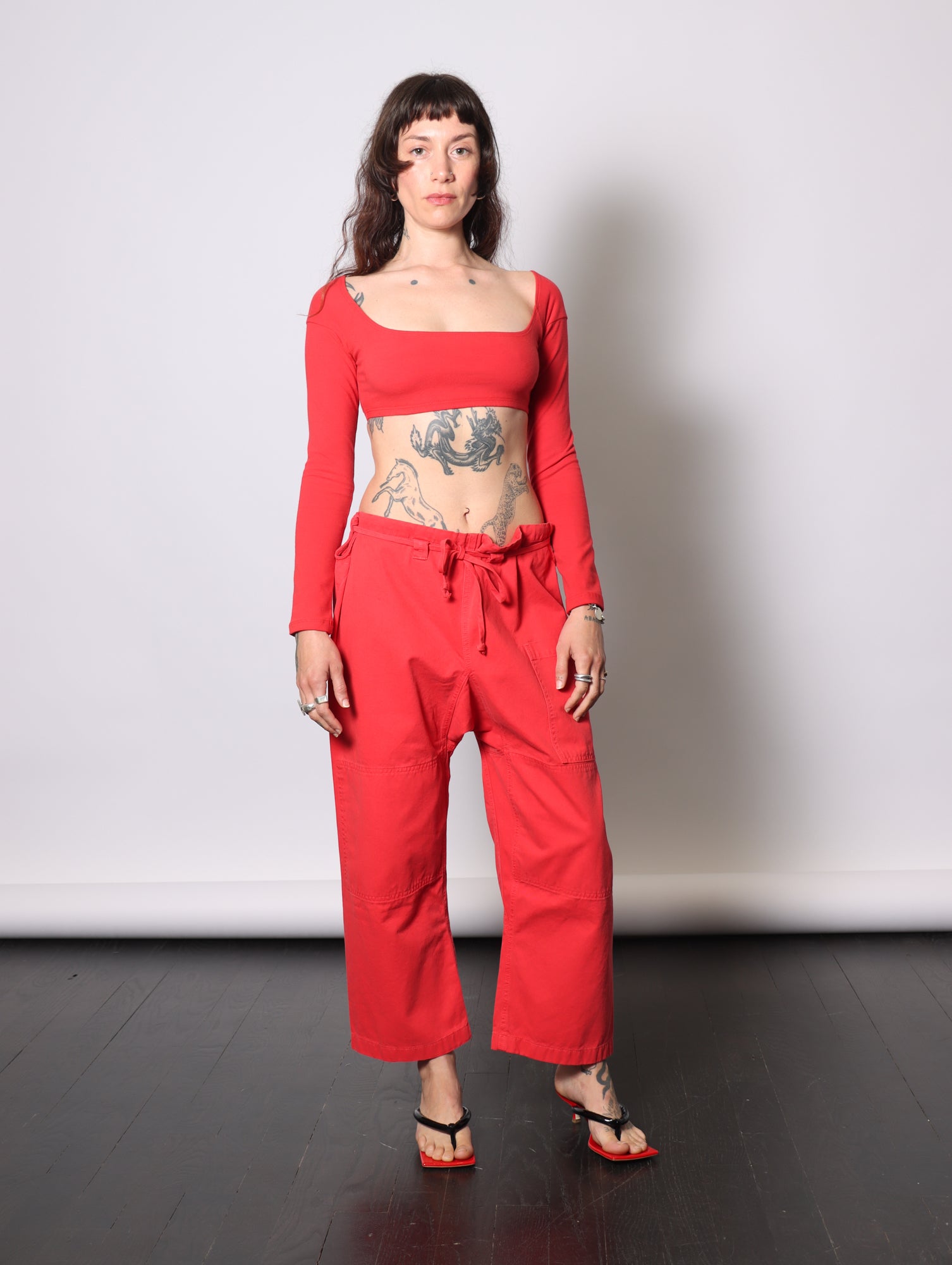 El Tigre Chiquito Crop Top in Tomate by GIL RODRIGUEZ-GIL RODRIGUEZ-Idlewild-Cincinnati