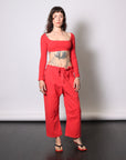 El Tigre Chiquito Crop Top in Tomate by GIL RODRIGUEZ-GIL RODRIGUEZ-Idlewild-Cincinnati