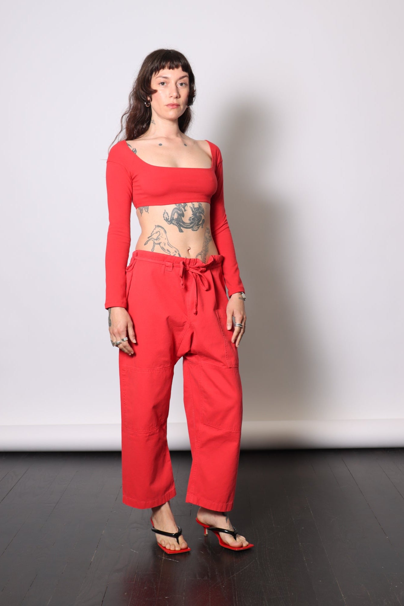 El Tigre Chiquito Crop Top in Tomate by GIL RODRIGUEZ-GIL RODRIGUEZ-Idlewild-Cincinnati