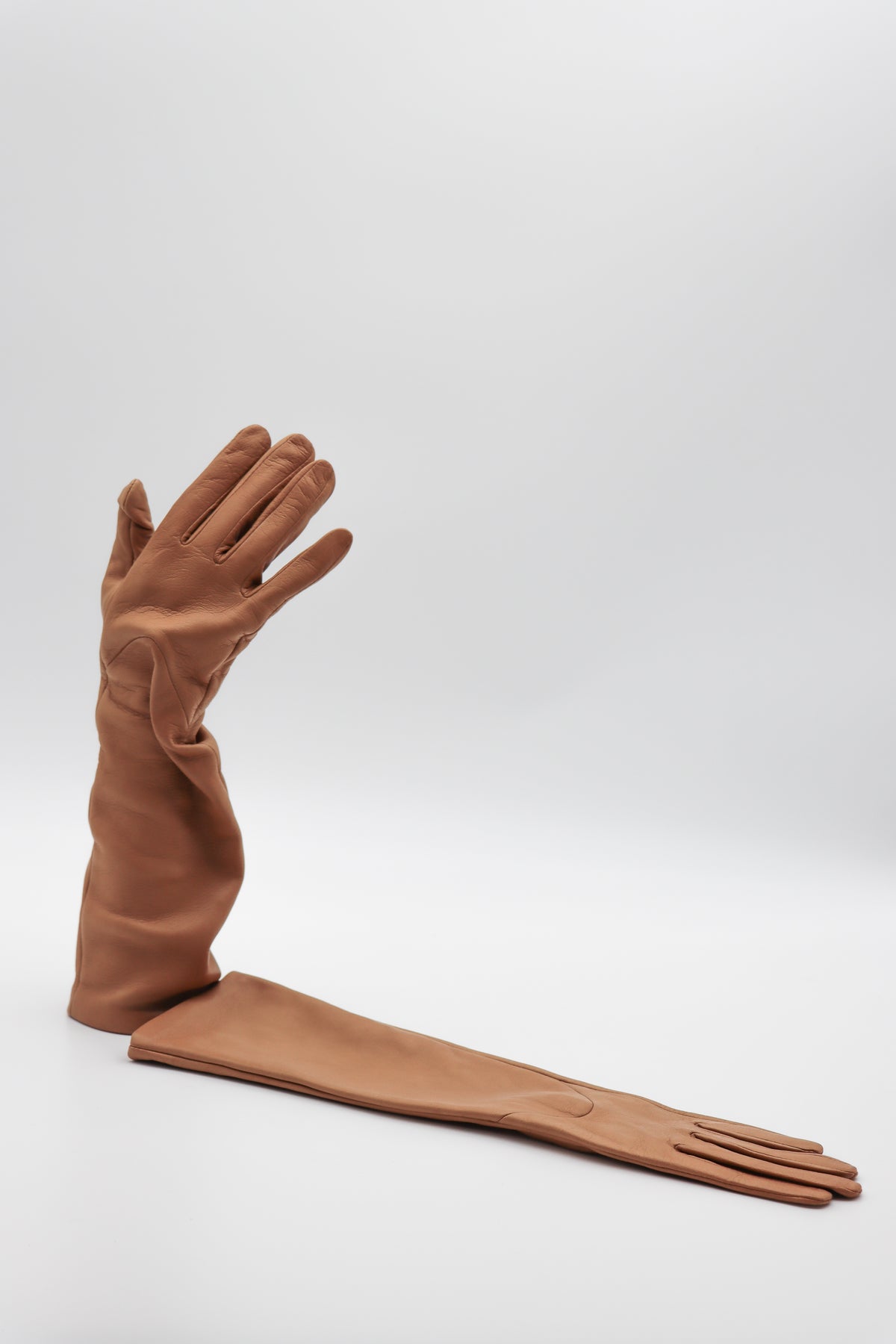 Elbow Lambskin Silk Lined Gloves in Camel by Gloves Forino 1899-Gloves Forino 1899-Idlewild-Cincinnati
