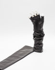 Elbow Lambskin Unlined Fingerless Gloves in Black by Gloves Forino 1899-Gloves Forino 1899-Idlewild-Cincinnati