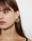 Elena Spiral Earrings in Gold by Eyland-Jewelry-Eyland-Idlewild