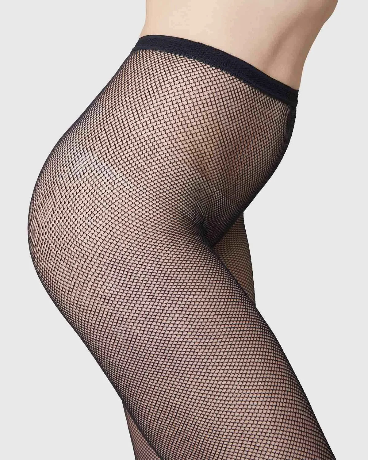 Elvira Net Tights in Black by Swedish Stockings-Swedish Stockings-Idlewild