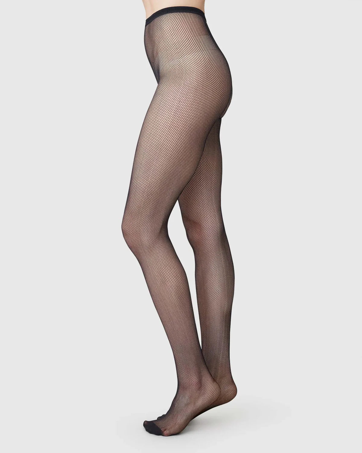 Elvira Net Tights in Black by Swedish Stockings-Swedish Stockings-Idlewild