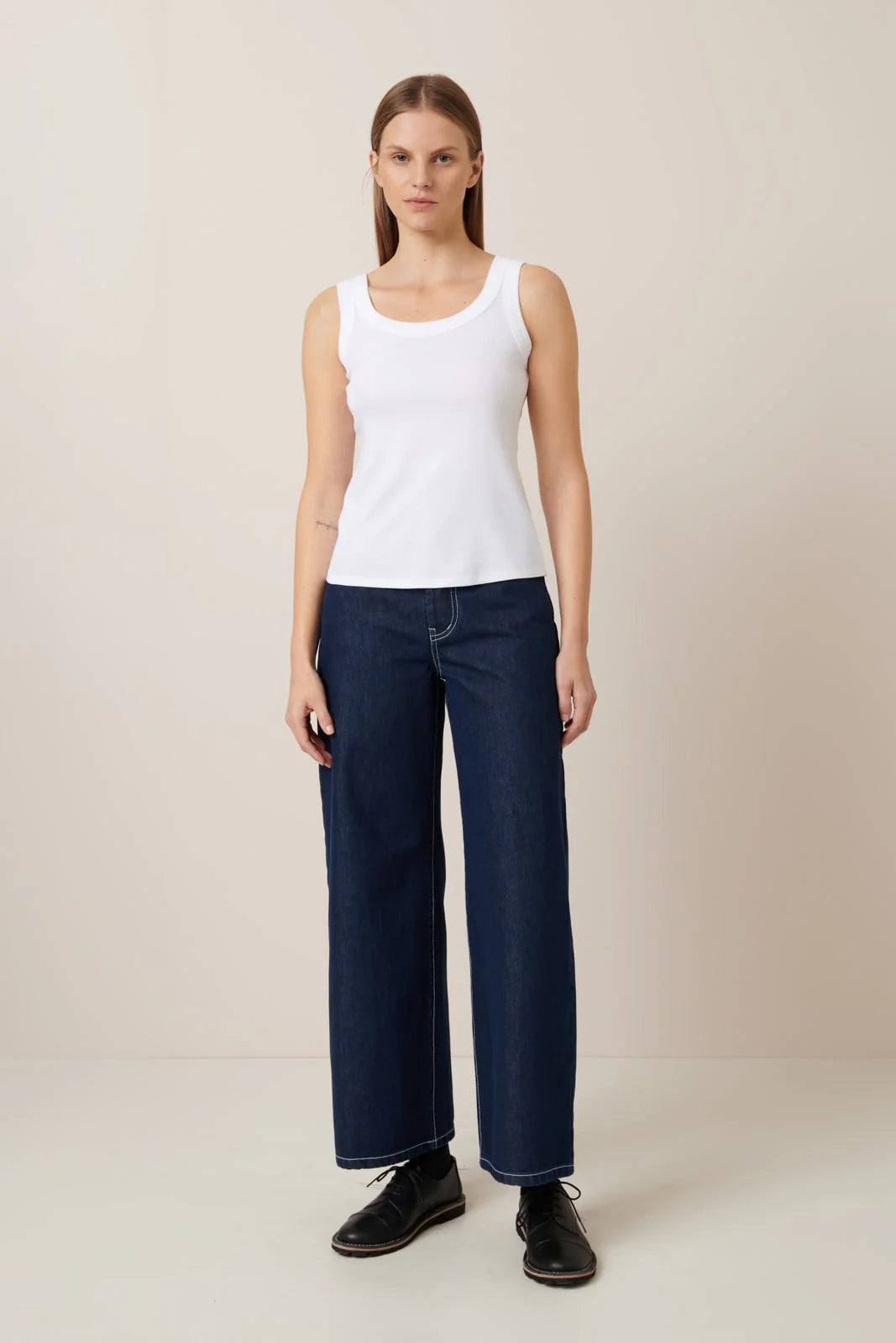 Everyday Singlet in White by Kowtow-Kowtow-Idlewild