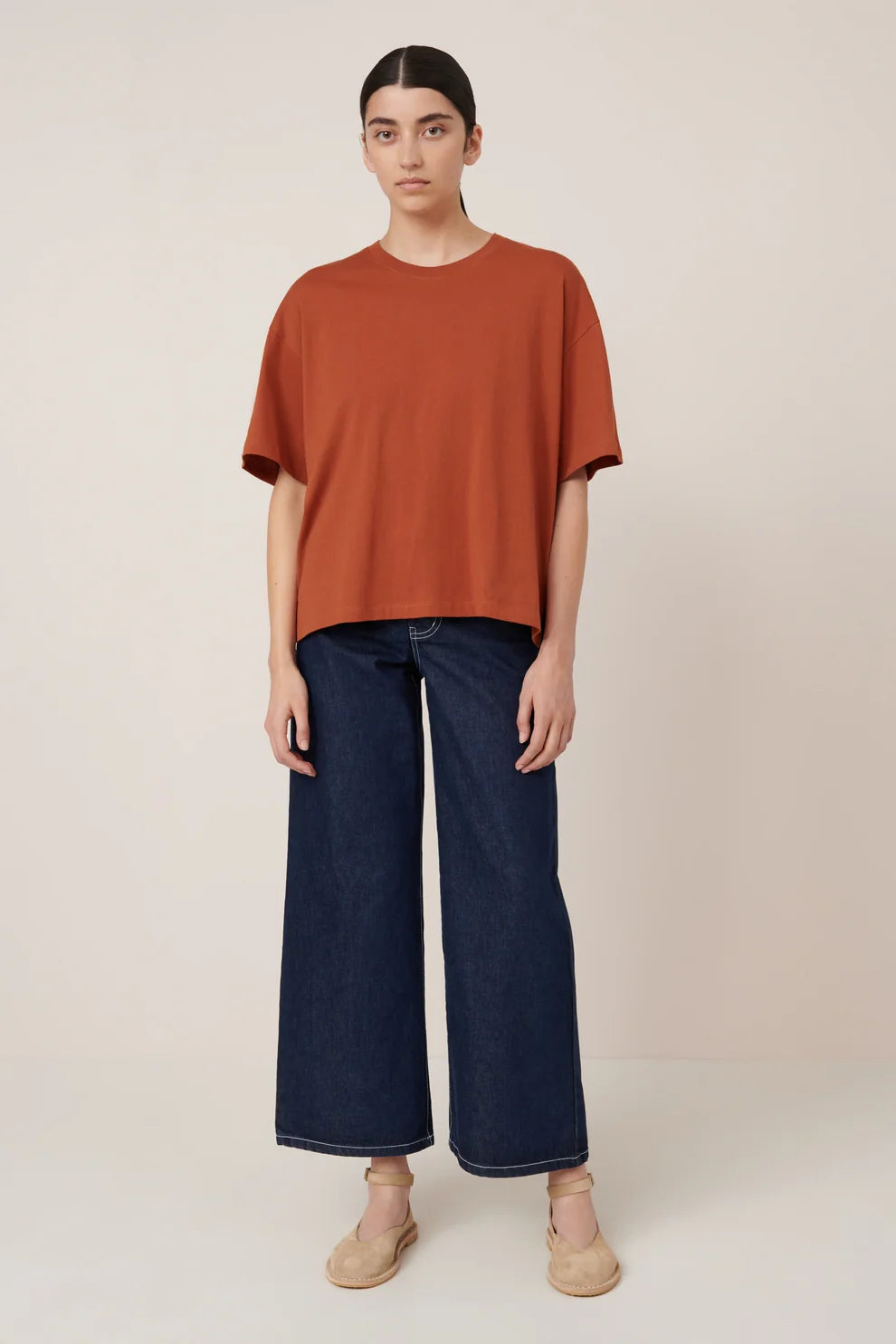 Everyday Tee in Clay Red by Kowtow-Tops-Kowtow-Idlewild