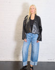 Faux Leather Origami Jacket in Black by Planet-Planet-Idlewild-Cincinnati