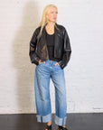 Faux Leather Origami Jacket in Black by Planet-Planet-Idlewild-Cincinnati