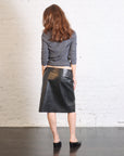 Leather Everyday Wrap Skirt in Black by St. Agni-St. Agni-Idlewild-Cincinnati