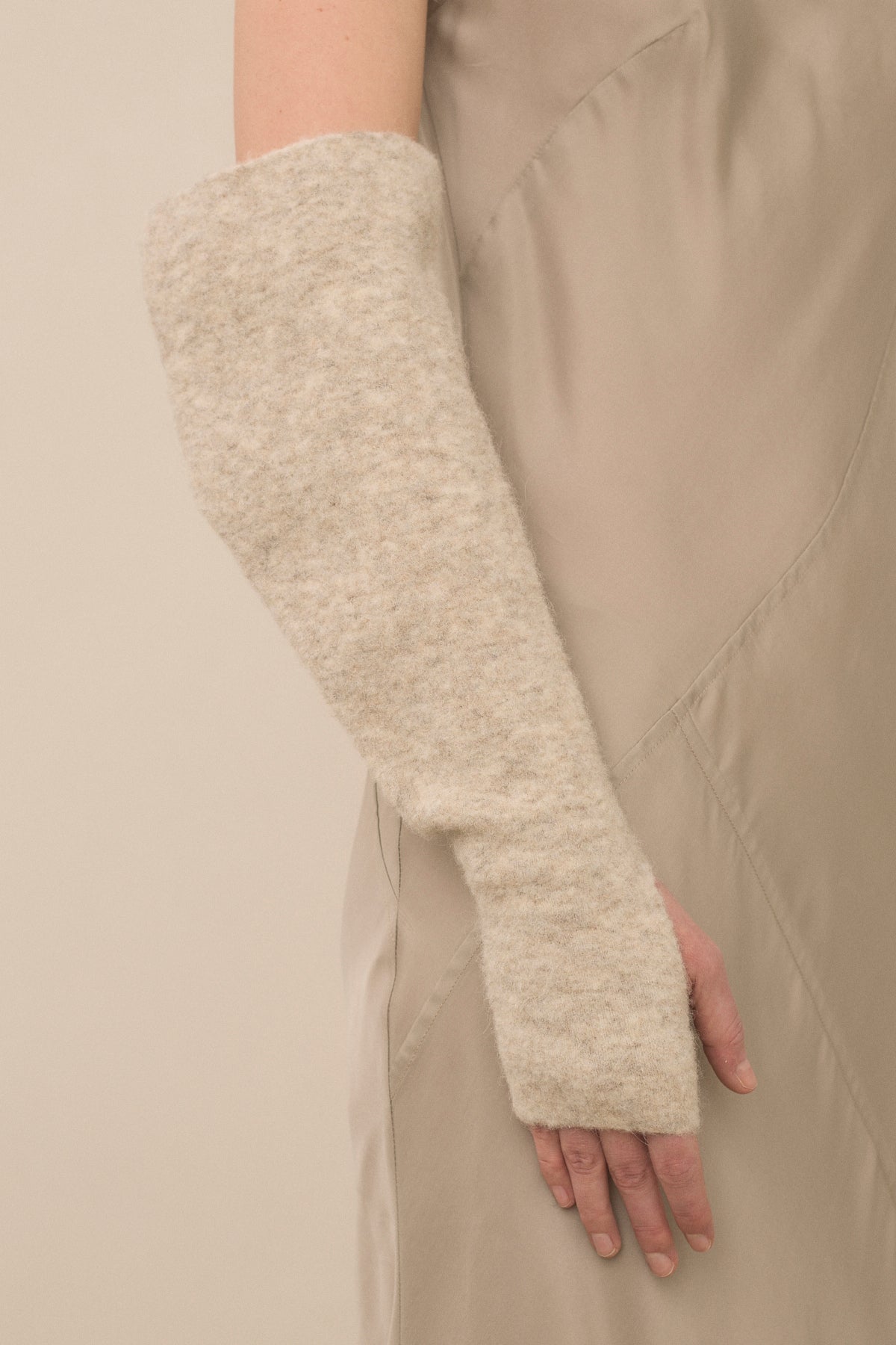 Felt Fingerless Gloves in Pebble by Lauren Manoogian-Lauren Manoogian-Idlewild-Cincinnati