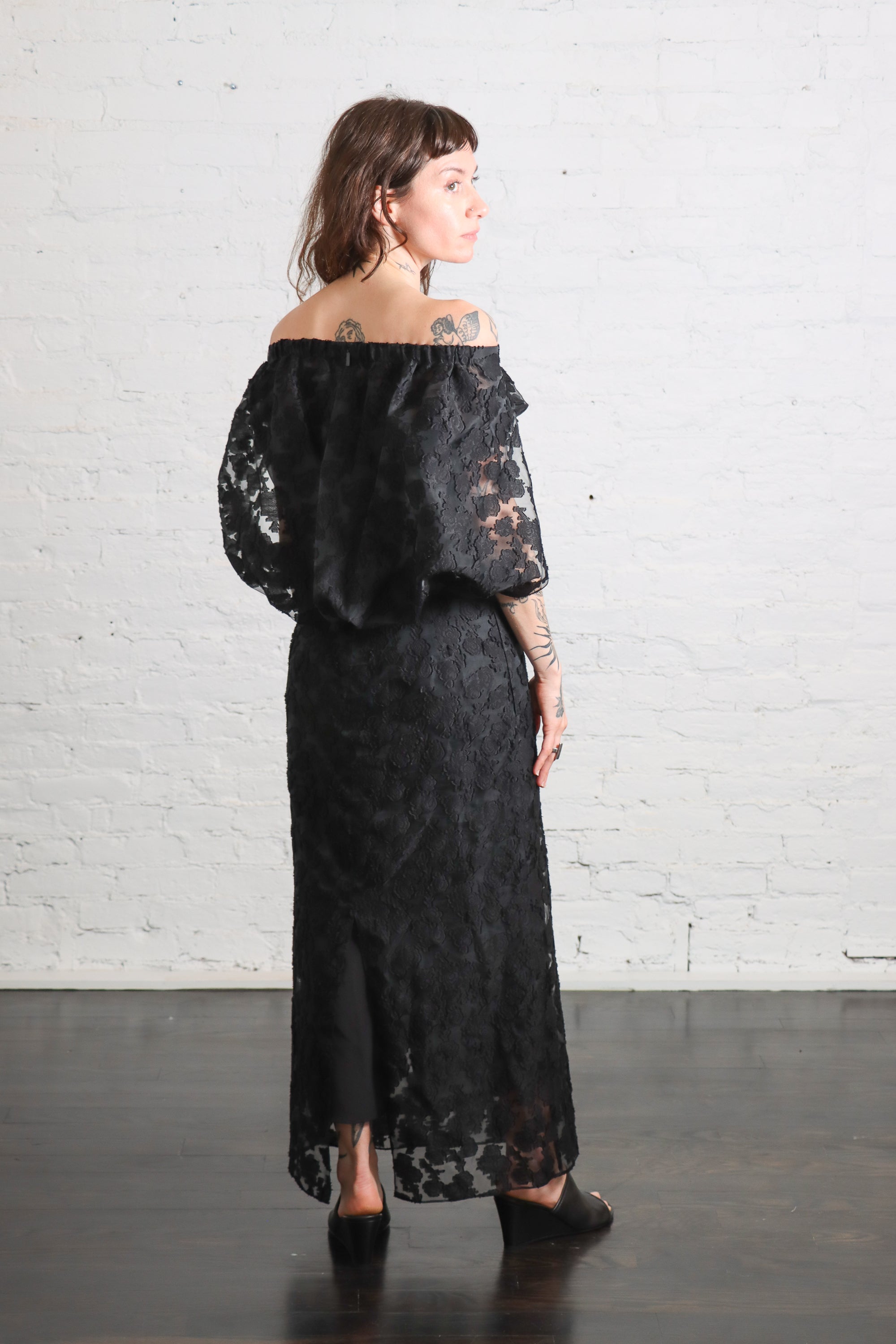 Fil Coupé Camille Dress in Black by Tibi-Tibi-Idlewild-Cincinnati
