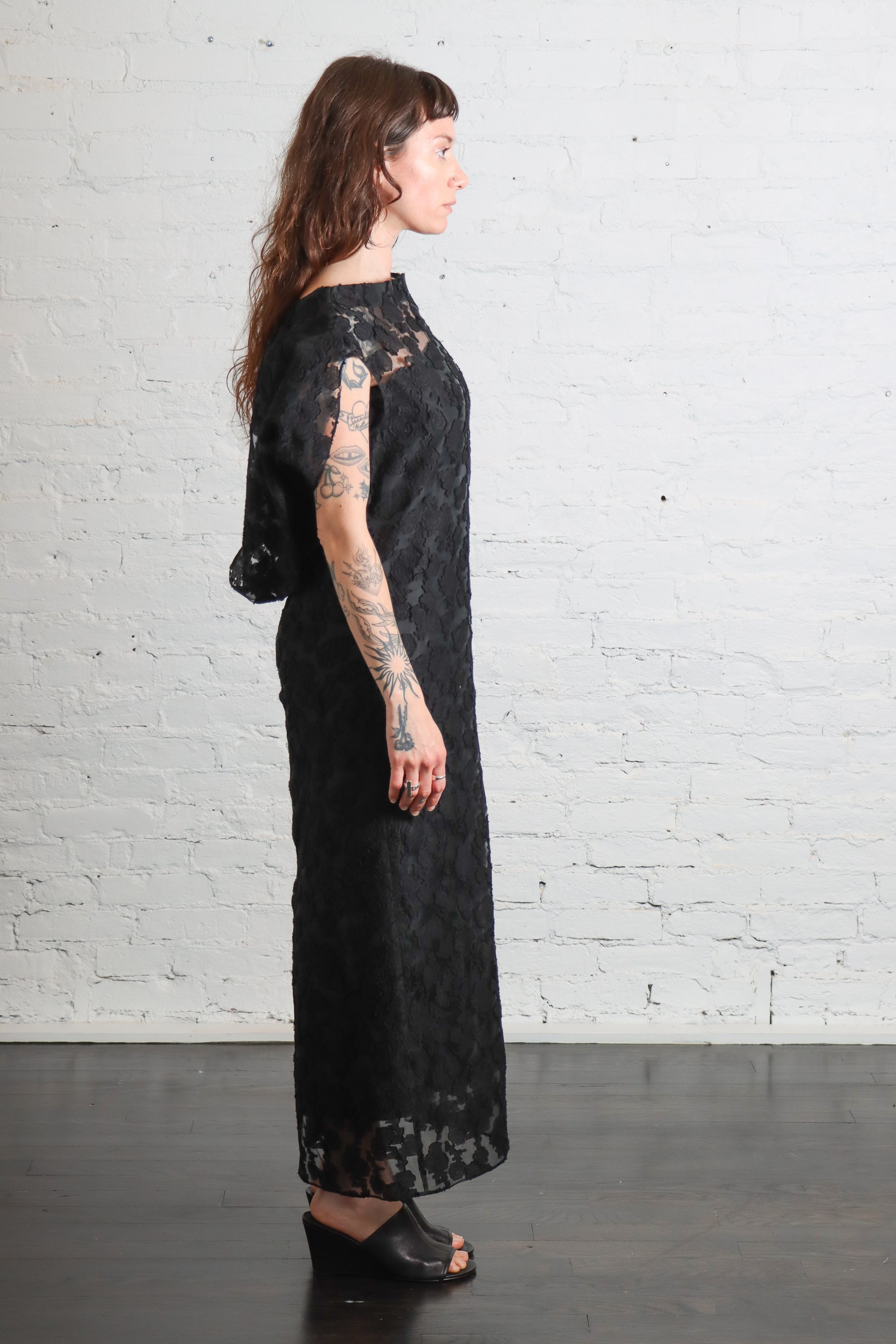 camille dresses Fil Coupé Dress in Black by Tibi – Idlewild vibe:office Black Wedding Red And The scoop neckline on My Height is:Regular (5'2