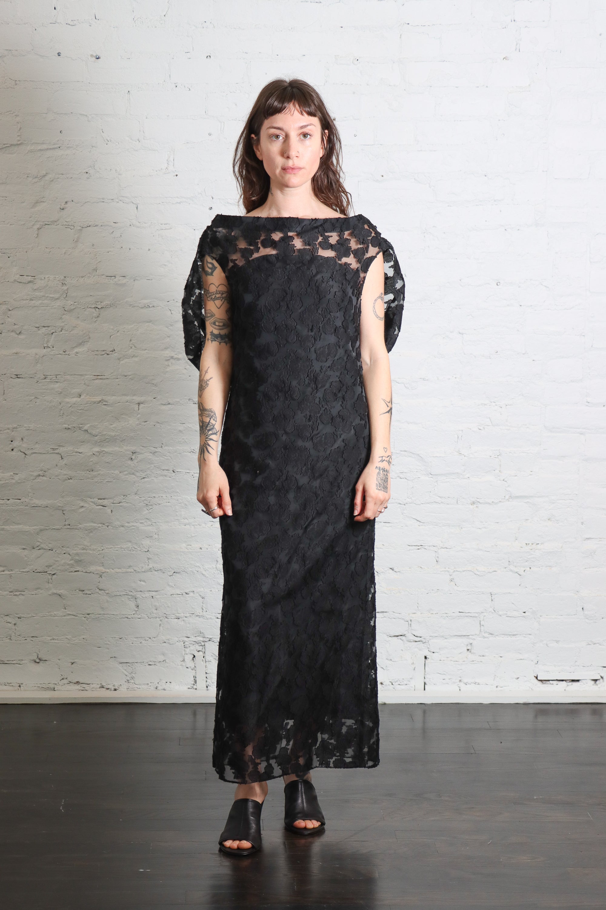 Fil Coupé Camille Dress in Black by Tibi-Tibi-Idlewild-Cincinnati