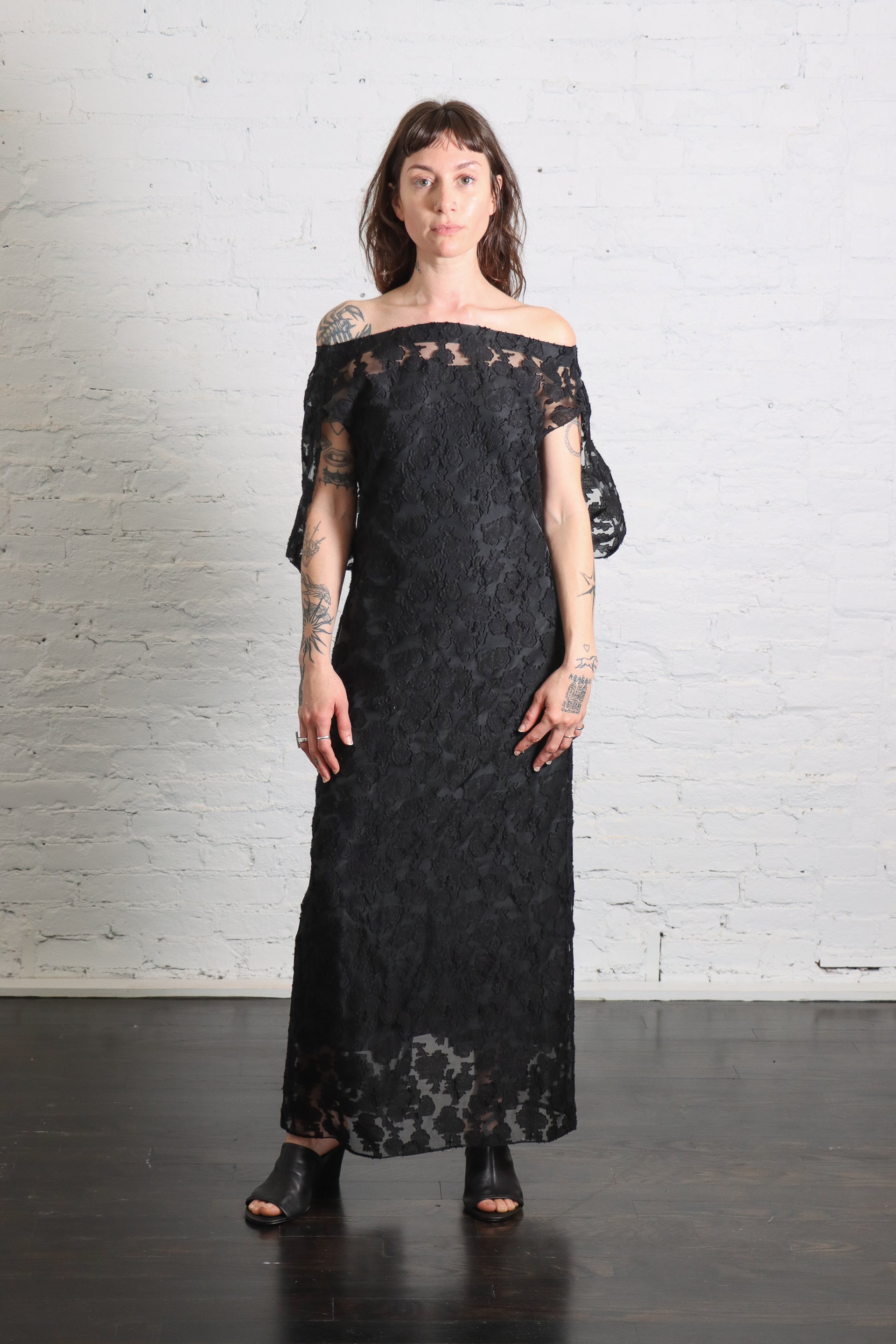 tibi black lace dress Lace Slip Dress