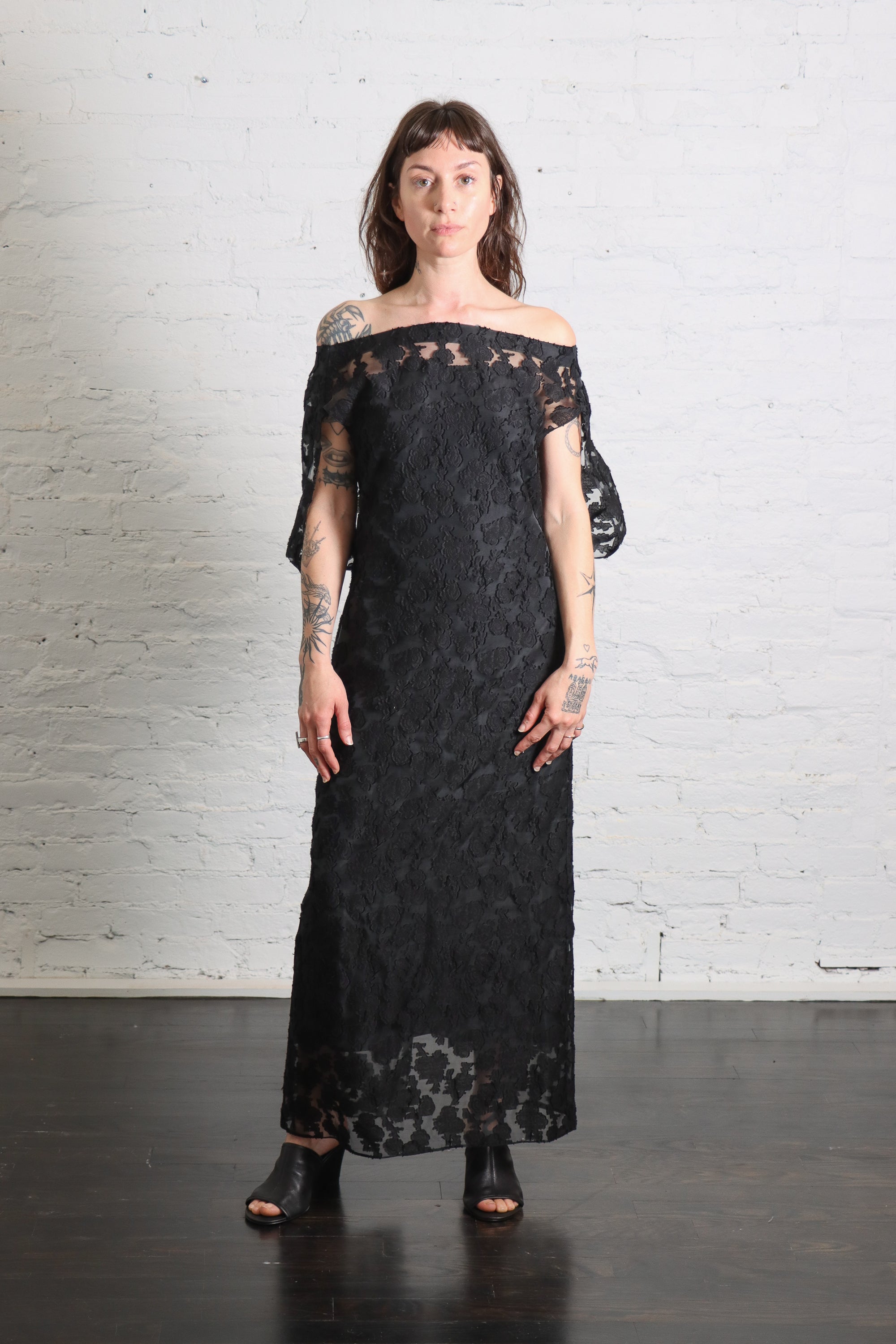 Fil Coupé Camille Dress in Black by Tibi-Tibi-Idlewild-Cincinnati