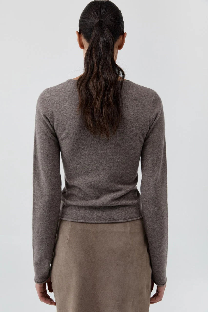 Fine Merino Wool Long Sleeve Top in Vapor by St. Agni-St. Agni-Idlewild-Cincinnati