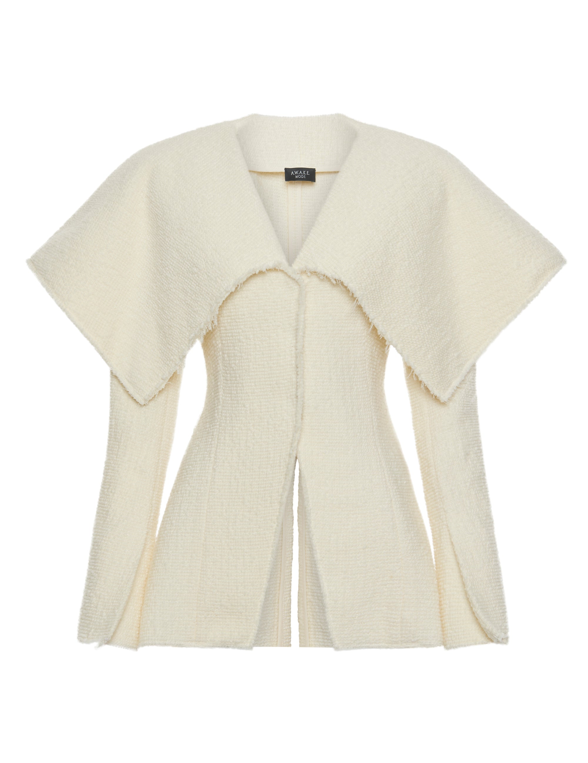 Fitted Jacket in Ecru by A.W.A.K.E. Mode-Outer-A.W.A.K.E. Mode-Idlewild