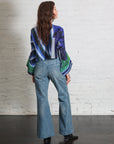 Flare Jean Trouser in Green Blue by Tanaka Denim-TANAKA-Idlewild-Cincinnati